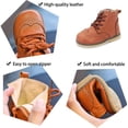 thumbnail image 5 of Toddler Boys Girls Hiking Boots Classic Ankle Boots Waterproof Outdoor Insulated Anti-Slip Rubber Sole Winter Snow Boots(Toddler/Little Kid), 5 of 7