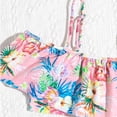 thumbnail image 6 of Mikilon Teen Girls Swimwear Swimsuit Sling Scollop Sleeveless Split Swimsuit Bikini Bathing Suit Swimming Set Two-piece Set Sizes 8T-15T, 6 of 6