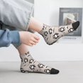 thumbnail image 2 of Pofeuu Cartoon Bear Brown Print 30cm Socks, Adult Running Hiking Socks for Youth and Adult, 2 of 7