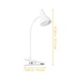 thumbnail image 2 of 1pc Lampe de Lecture de Nuit LED Clip-type Lampe d'Étude d'Étudiant de Dortoir, 2 of 8