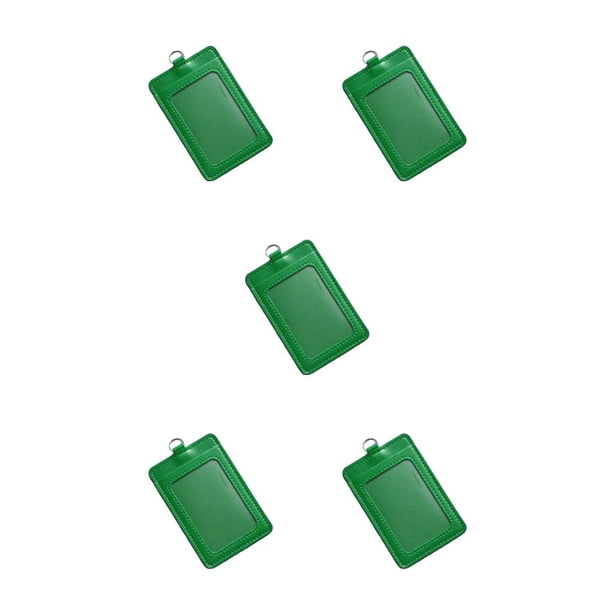 Seitruly 10 piezas de cubierta de tarjeta de identificación PU carcasa protectora de negocios multifuncional tarjetas de autobús manga mujeres hombres Type2 NO2