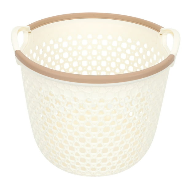 Cesta de lavandería portátil de la canasta de la mano del recipiente de ropa sucia