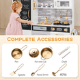 thumbnail image 5 of Redsmile Play Kitchen,Wooden Kids Kitchen Playset with Dish Washable Machine,Oven,Realistic Lights and Sounds,Pretend Play Toy Kitchen Gift for Girls Boys Ages 3-10,White, 5 of 12