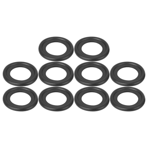 Unique Bargains 10pcs Durable M14 Black Oil Drain Plug Gaskets Replacement for Ford 323513 5066453 F5TZ6734BA