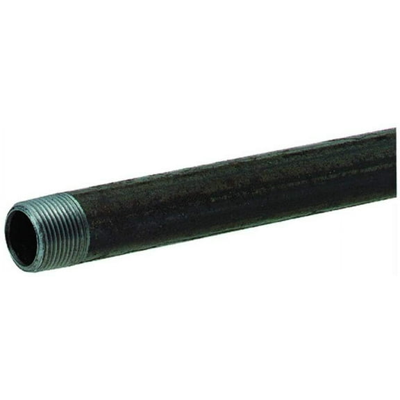 Ace Pre-Cut Pipe Black 2 " X 24 " Steel