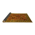 thumbnail image 2 of Ahgly Company Indoor Round Oriental Yellow Industrial Area Rugs, 7' Round, 2 of 4