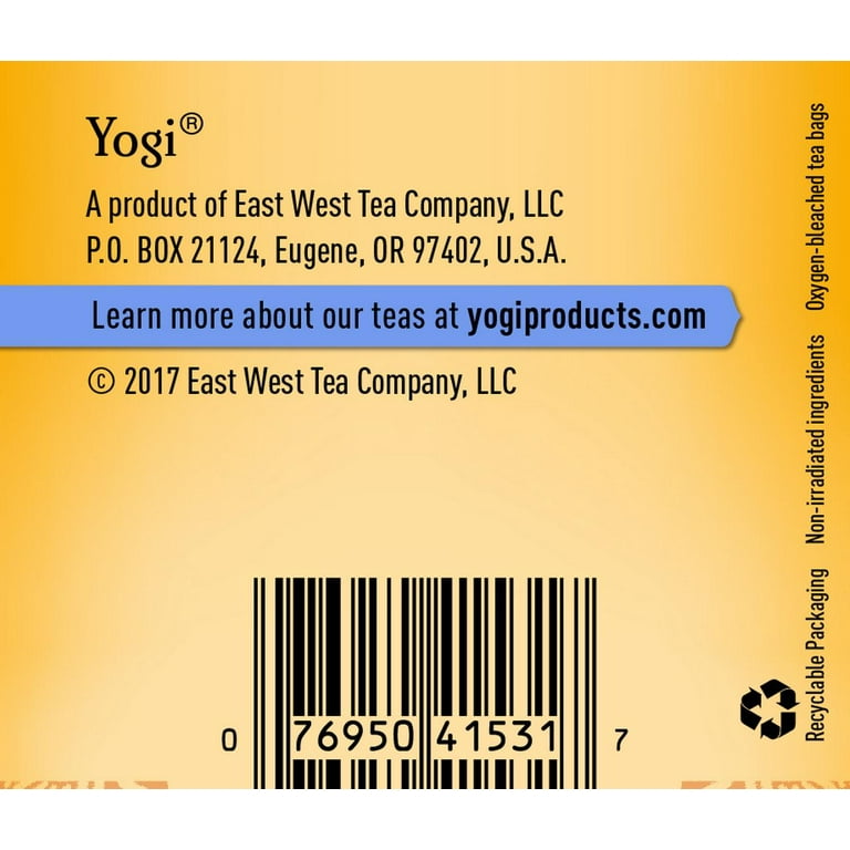 Yogi Tea Organic Black Chai Tea, 17 Bags - Piccantino Online Shop  International