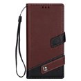 thumbnail image 4 of Allytech Flip Cover for Samsung Galaxy Note 20, PU Leather Folding Stand Shockproof Credit Cards Slots Drop Protection Wrist Strap Magnetic Closure Wallet Case for Galaxy Note 20, Brown, 4 of 6