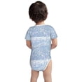 thumbnail image 6 of Rocae White Bule Glitter for Baby Climbing Clothes Soft Baby Romper for Active Infants Comfortable and Breathable Crawling Jumpsuit Unisex Baby Outfit 6 Months, 6 of 8