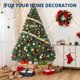 thumbnail image 2 of 4ft 6in realistic premium spruce hinged artificial christmas tree con metal hinges y collapsible base - perfect para home parties y oficina decor, 2 of 7