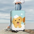 thumbnail image 7 of Hirioo Cute Dog In Bathtub1 for Elasticity Suitcase Cover (No luggage Included) Durable Luggage Protector Fits 18-32 Inch Luggage-X-Large, 7 of 7