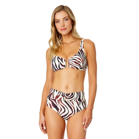 Anne Cole womens  Elongated Tri Underwire Top, m