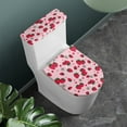 thumbnail image 2 of ZIATUBLE Strawberry Toilet Tank Protector Cover 2 Piece Bathroom Set with Toilet Lid Cover Machine Washable Seat Covers with Elastic Edges Stylish Toilet Lid Cover Set, 2 of 7
