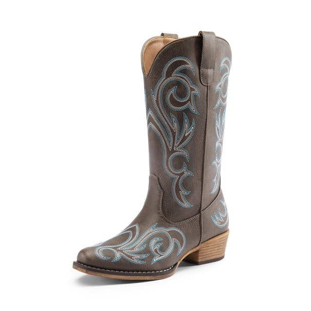Botas DREAM PAIRS SDMB2403W Marrón Media Caña Talla 10