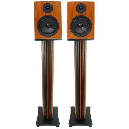 2) Rockville APM5C 5.25" Powered USB Studio Monitor Speakers 36" Premium Stands