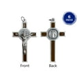 thumbnail image 4 of Saint Benedict Crucifix with colors enamel accented 2.0", 4 of 6