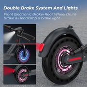 Restored Electric Scooter for Adults, 10 Inch Tires, 22 MPH Max Speed, 500W Motor, Digital LED display, Gray