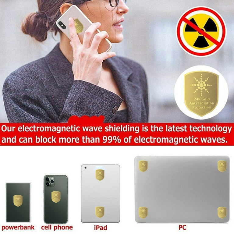 6Pcs Emf Protection Cell Phone Sticker Anti Radiation Protector Sticker Emf  Blocker for Phones iPad Laptop