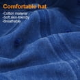 thumbnail image 5 of 3 Pack Washed Plain Baseball Cap, Retro Adjustable Dad Hats Gift for Men/Women,Unstructured/Cotton-One SizeBlack + White + Royal Blue, 5 of 7