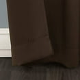 thumbnail image 3 of Sun Zero Conrad Extra-Wide Blackout Sliding Patio Door Curtain Panel, Chocolate, 100x84, 3 of 6