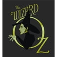 thumbnail image 4 of Wizard Of Oz Wicked Witch Logo  Women's Black Crew Neck Short Sleeve Crop Tee-Medium, 4 of 4
