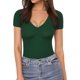 thumbnail image 1 of MANGOPOP Body de Manga Corta con Cuello en V Profundo y Manga Larga para Mujer Ropa, 1 of 4