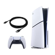 Sony PlayStation 5 Slim Disc Console -White Limited Powever Bundle