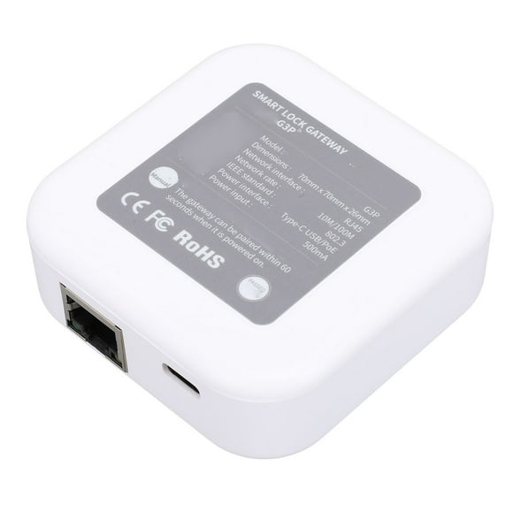 Puerta de Puerta Wifi, Control de Sonido Buena Compatibilidad Hub Smart Gateway Compacto Monitoreo de Seguridad Multifuncional Para Hotel
