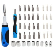 Masteelf Ratchet Socket Wrench Kit Drive Socket Ratchet Wrench Set With Socket Bit Multifunctional Car Repair Tool Kit With Storage Box For Bike Electronics Projects (44pcs in a set)