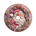 thumbnail image 4 of Christmas Clearance! Meitianfacai Pink Christmas Tree Skirt 36 Inch Pink Christmas Decorations Merry Christmas Santa Tree Skirt Mat Christmas Tree Decorations for Xmas Holiday Party Indoor Outdoor, 4 of 7