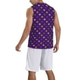 thumbnail image 2 of Sikiie Purple Mardi Gras Basketball Jersey Reversible Men's Mesh Athletic Sports Shirts Training Practice S-4XLMedium, 2 of 6