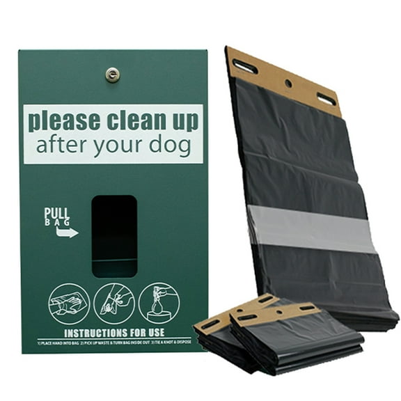Standard Starter Dog Waste Station / ONEpul® Header Bag System (Matte Green)