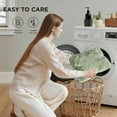 thumbnail image 6 of weibbin Plush Fleece Sofa Throw Blanket for Nap Lounge Bedroom All Season Use 28x40in Green, 6 of 6