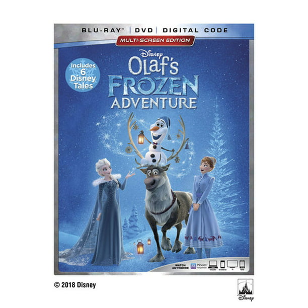 Olaf S Frozen Adventure Plus 6 Disney Tales Blu Ray Dvd Digital Copy Walmart Com