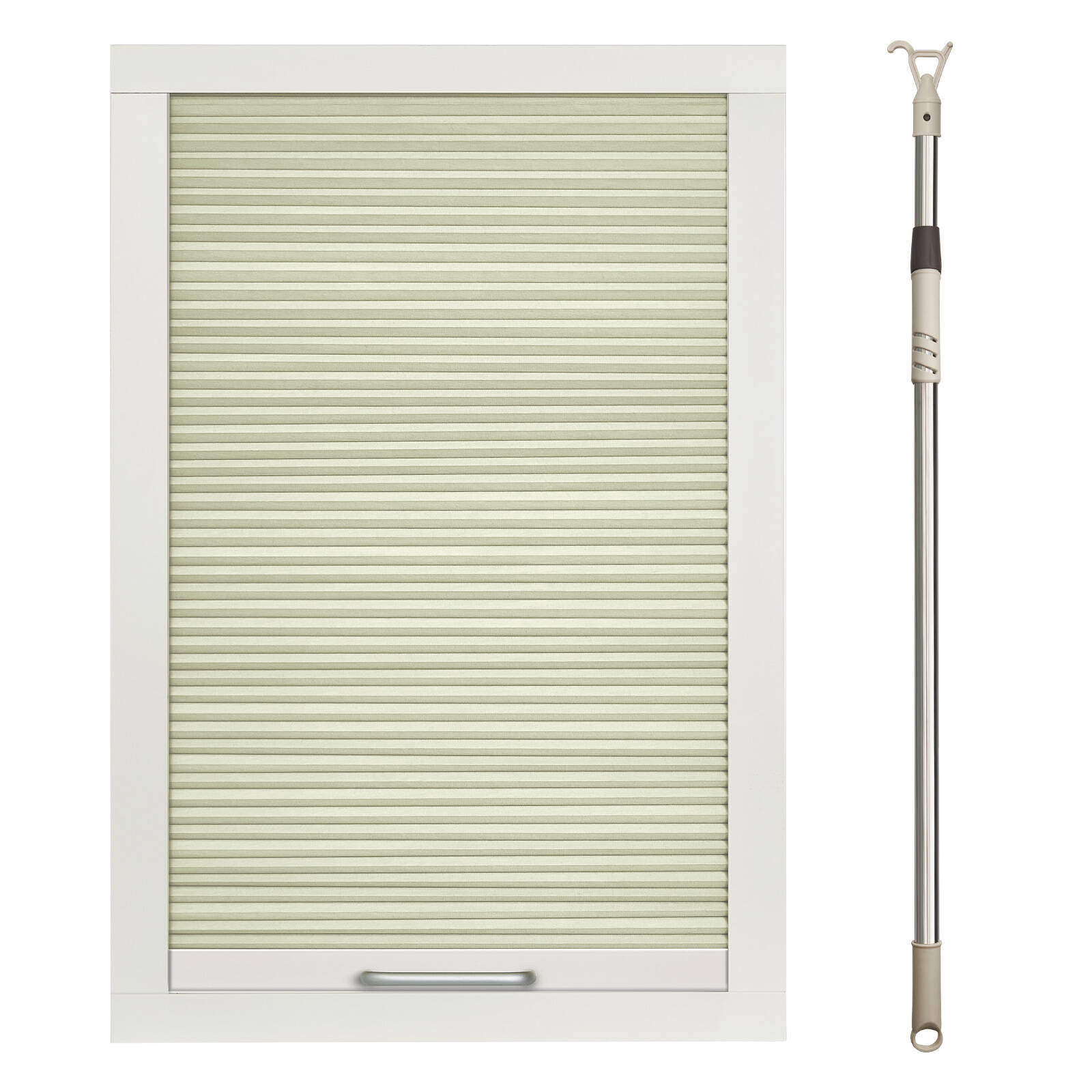 Keego Cordless Blackout Skylight Blinds Shades for Window Cellular Shades Suitable for Roof Inclined Plane Room Windows Light Yellow 45"w x 62"h Excluding Telescopic Rods