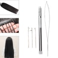 thumbnail image 5 of Aguja De Bucle De Tracción, Enhebrador De Aguja De Bucle De Extensión De Cabello Herramienta De Gancho De Tracción, Enhebrador De Microperlas De Mango De Aluminio Para Extensión De Cabello, 5 of 5