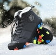 thumbnail image 2 of Kids' $10 Under Kids Snow Boots Water Resistant Warm Inside Boys Girls Hiking Boots Cold Weather Non Slip Winter Boot Save Big, 2 of 9