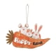 thumbnail image 2 of Happy Easter Hanging Wall Door Sign Hanger Conejo Zanahoria con cadena colgante para fiesta Interior Exterior Porche delantero Decoración Regalo de Zulema Letrero colgante, 2 of 8
