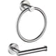 thumbnail image 2 of Soporte para papel higiénico y anillo para toalla, soporte para toalla de mano, juego de accesorios para baño, 2 piezas, soporte para rollo de papel higiénico, anillo para toalla de mano, resistente, 2 of 5