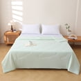 thumbnail image 4 of Kuroiy Cooling Comforter for Hot Sleepers Lightweight Ice Silk Blanket Breathable Thin Summer Quilt Soft Cooling Bedspread for Night Sweats Bedroom Home, 4 of 6