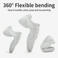 thumbnail image 5 of GlideMoves White Cheer Shoes Girls Jump Tumbling Women Exercise Aerobic Fitness Dance Training Youth School Student Team Athletic Competition Women 7.5, 5 of 7