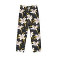 thumbnail image 4 of Xecao Lilies Flowers Men's Straight Lounge Pajama Pants: The Ultimate in Comfortable Sleepwear, 4 of 9