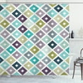thumbnail image 1 of Ambesonne Modern Shower Curtain, Geometrical Triangles, 69"Wx84"L, Multicolor, 1 of 3