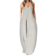 thumbnail image 1 of PENGXIANG Été Robe Maxi pour les Femmes Casual Boho Longue Robe Sans Manches Sangle Smocked Longues Robes de Plage Soleil, 1 of 4