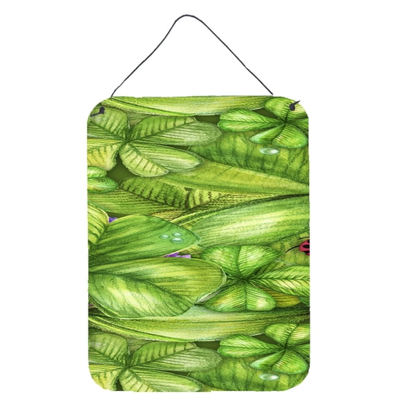 Carolines Treasures BB5762DS1216 Shamrocks and Lady bugs Wall or Door Hanging Prints 12WX16H multicolor