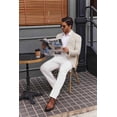 thumbnail image 5 of COOFANDY Men' Casual Chino Pant Solid Comfy Trousers Work Dress Pants Waist Tapered Trousers, 5 of 6