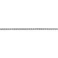 thumbnail image 4 of 14k White Gold 1.20mm Rope Chain Bracelet - 1.4 Grams - 7 Inch - Lobster Claw, 4 of 4