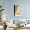 thumbnail image 2 of Stupell Industries Casual Beach Aerial Perspective Black Framed Floater Canvas Wall Art, design by LSR Design Studio, 31 x 21, 2 of 9