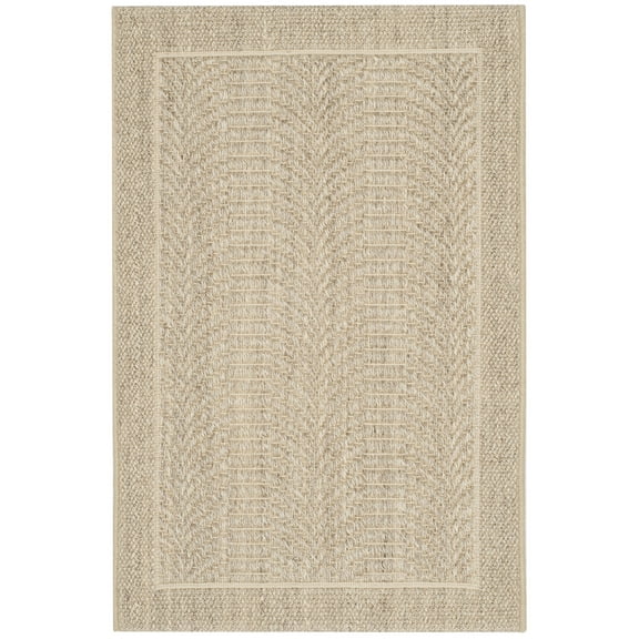 SAFAVIEH Palm Beach Candyce Geometric Area Rug, Desert Sand, 2' x 3'