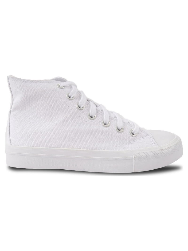 No Boundaries Women's High Top Canvas Sneakers - Main Image